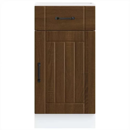  Konyhai alsó szekrény Lucca barna tölgy szerelt fa