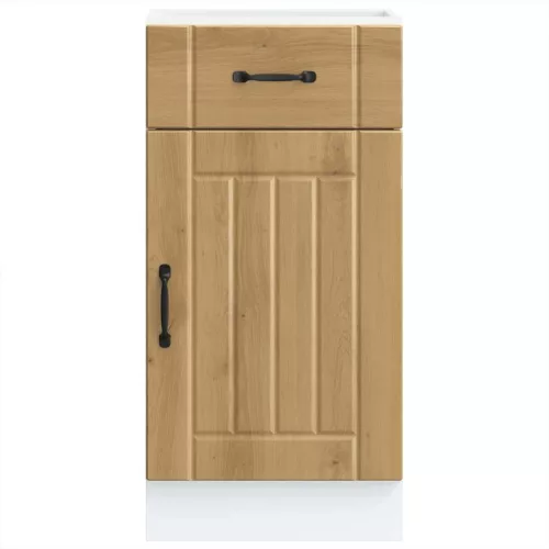  Konyhai alsó szekrény Lucca kézműves tölgy szerelt fa