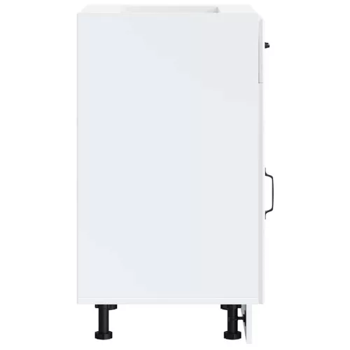  Konyhai alsó szekrény Lucca magasfényű fehér szerelt fa