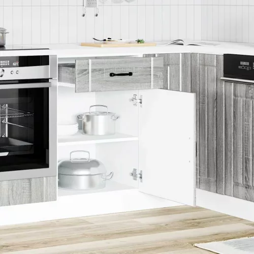  Konyhai alsó szekrény Lucca szürke sonoma szerelt fa