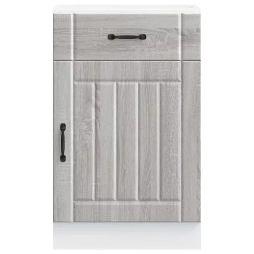  Konyhai alsó szekrény Lucca szürke sonoma szerelt fa