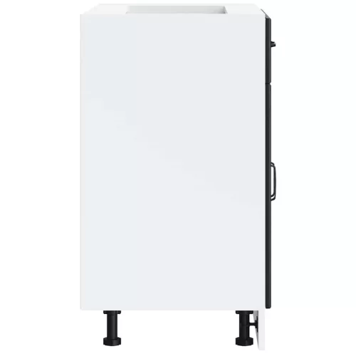  Konyhai alsó szekrény Lucca fekete szerelt fa