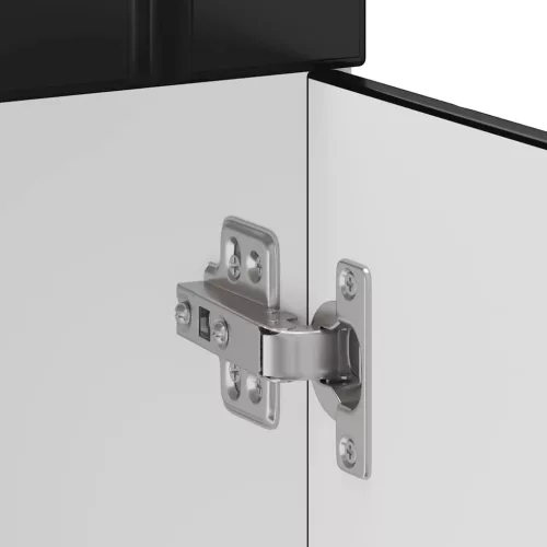  Konyhai alsó szekrény Lucca fekete szerelt fa