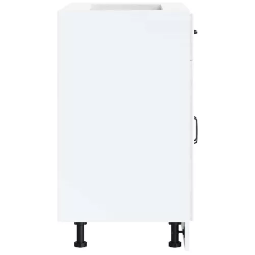  Konyhai alsó szekrény Lucca magasfényű fehér szerelt fa