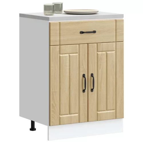  Konyhai alsó szekrény Lucca sonoma tölgy szerelt fa