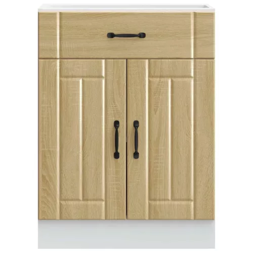  Konyhai alsó szekrény Lucca sonoma tölgy szerelt fa