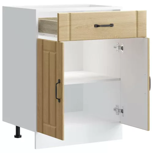  Konyhai alsó szekrény Lucca sonoma tölgy szerelt fa