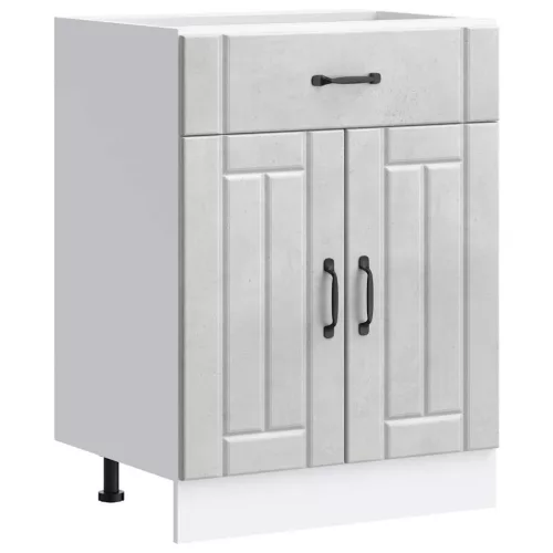  Konyhai alsó szekrény Lucca betonszürke szerelt fa