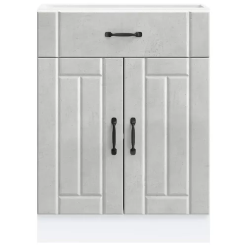  Konyhai alsó szekrény Lucca betonszürke szerelt fa