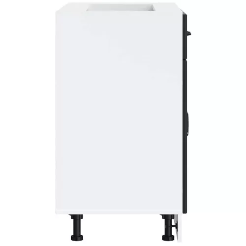  Konyhai alsó szekrény Lucca fekete szerelt fa