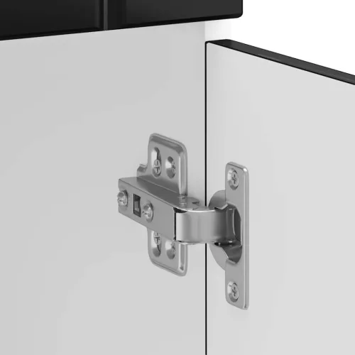  Konyhai alsó szekrény Lucca fekete szerelt fa