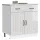  Konyhai alsó szekrény Lucca magasfényű fehér szerelt fa