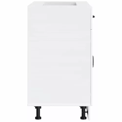  Konyhai alsó szekrény Lucca magasfényű fehér szerelt fa