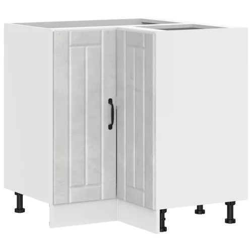  Konyhai sarok alsó szekrény Lucca betonszürke szerelt fa