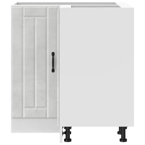  Konyhai sarok alsó szekrény Lucca betonszürke szerelt fa