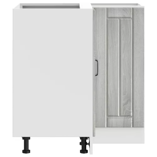  Konyhai sarok alsó szekrény Lucca szürke sonoma szerelt fa