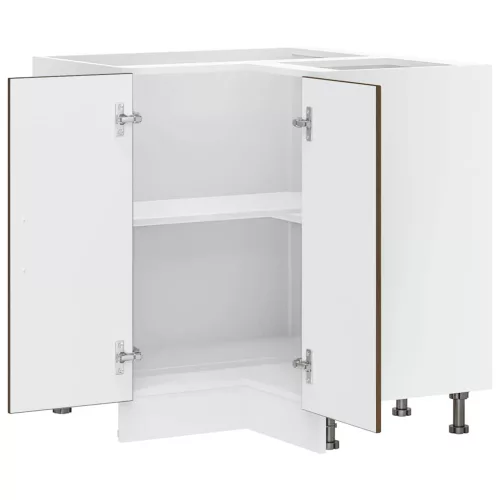  Konyhai sarok alsó szekrény Lucca barna tölgy szerelt fa