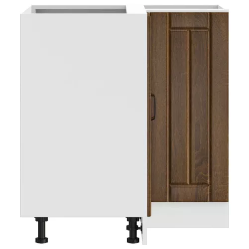  Konyhai sarok alsó szekrény Lucca barna tölgy szerelt fa