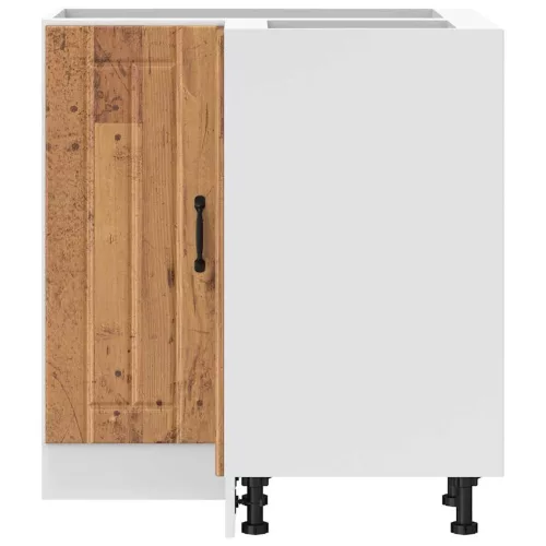  Konyhai sarok alsó szekrény Lucca antik fa szerelt fa