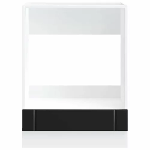  sütő szekrény Lucca fekete szerelt fa