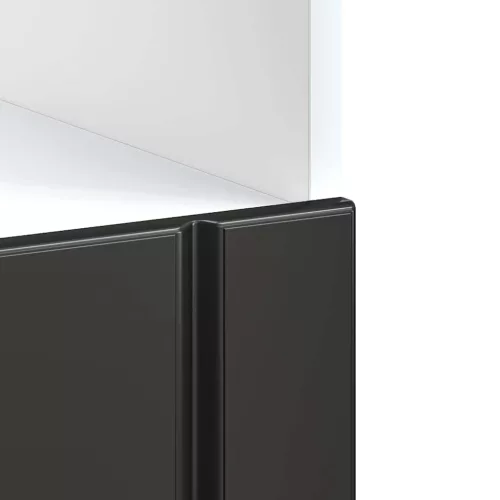  sütő szekrény Lucca fekete szerelt fa