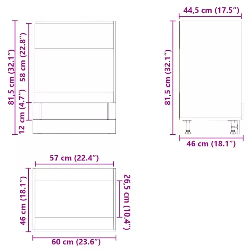  sütő szekrény Lucca magasfényű fehér szerelt fa