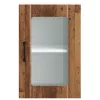  Konyhai fali szekrény üvegajtóval Lucca antik fa