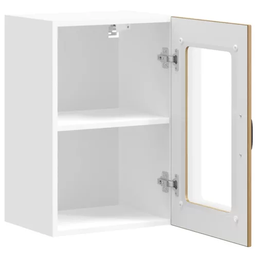  Konyhai fali szekrény üvegajtóval Lucca kézműves tölgy