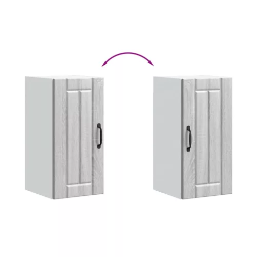  konyhai fali szekrény Lucca szürke sonoma szerelt fa