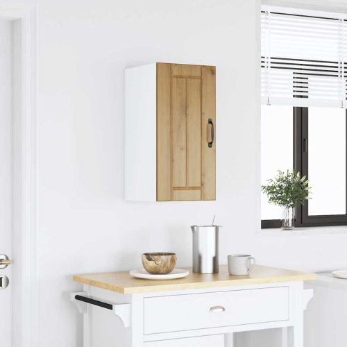  konyhai fali szekrény Lucca kézműves tölgy szerelt fa