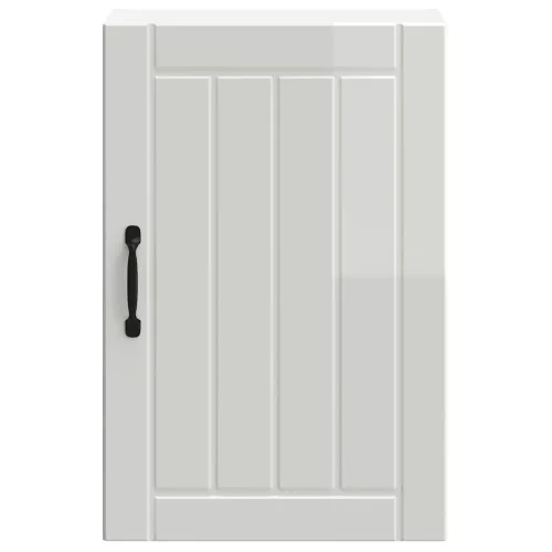  konyhai fali szekrény Lucca magasfényű fehér szerelt fa