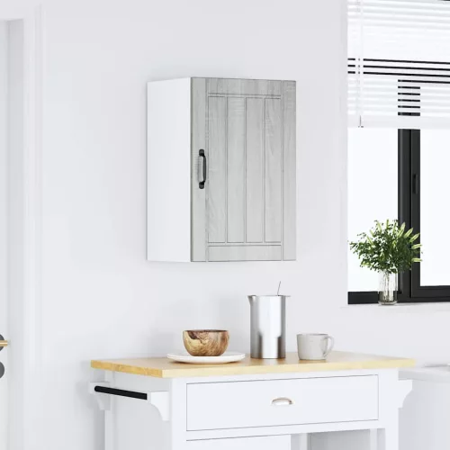  konyhai fali szekrény Lucca szürke sonoma szerelt fa