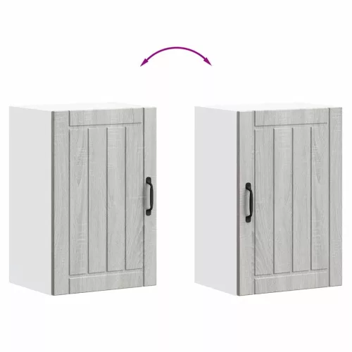  konyhai fali szekrény Lucca szürke sonoma szerelt fa