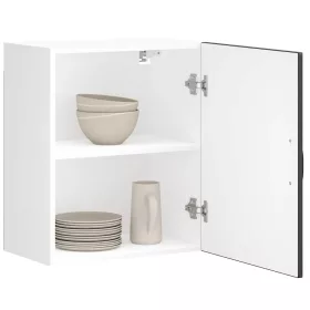  Konyhai fali szekrény Lucca fekete szerelt fa