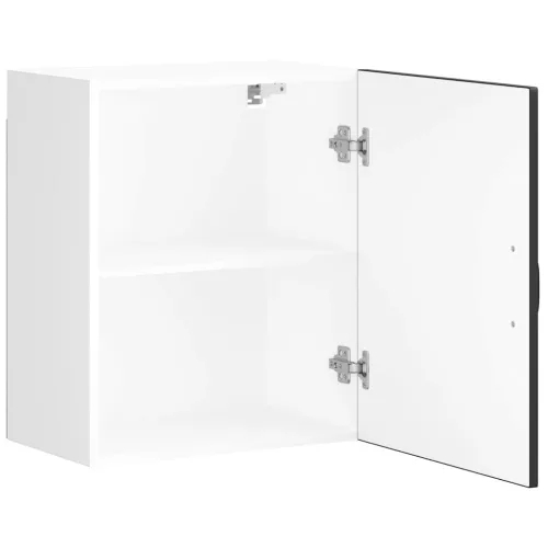  Konyhai fali szekrény Lucca fekete szerelt fa