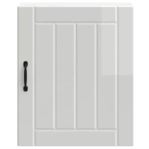  konyhai fali szekrény Lucca magasfényű fehér szerelt fa