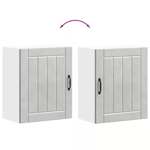  konyhai fali szekrény Lucca betonszürke szerelt fa