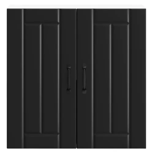  Konyhai fali szekrény Lucca fekete szerelt fa