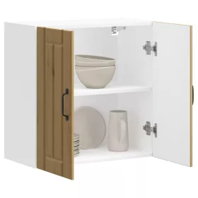  konyhai fali szekrény Lucca kézműves tölgy szerelt fa