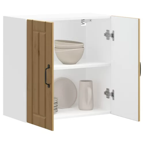  konyhai fali szekrény Lucca kézműves tölgy szerelt fa