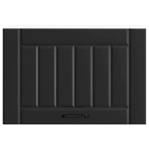  Konyhai fali szekrény Lucca fekete szerelt fa