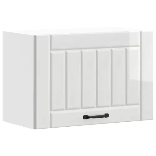  konyhai fali szekrény Lucca magasfényű fehér szerelt fa