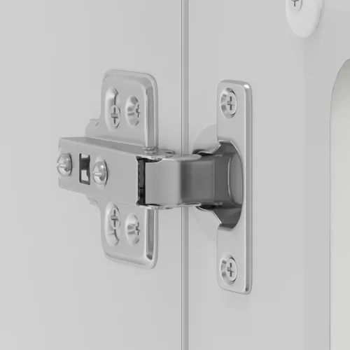  Konyhai fali szekrény üvegajtóval Lucca fehér színű műfa