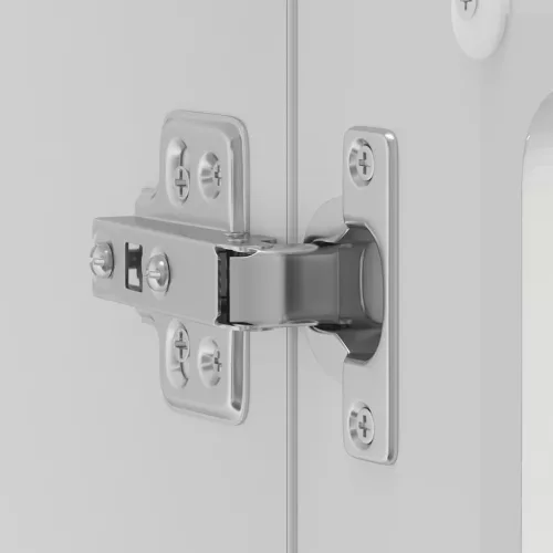  Konyhai fali szekrény üvegajtóval Lucca magasfényű fehér színű