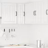  Konyhai fali sarokszekrény Lucca magasfényű fehér színű műfa