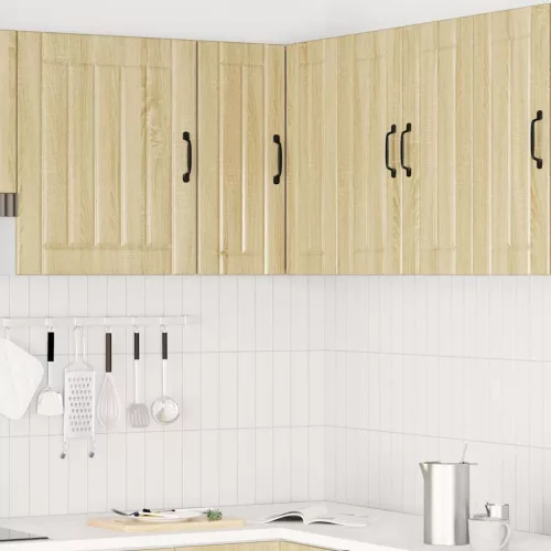  Lucca sonoma tölgy színű szerelt fa konyhai fali sarokszekrény