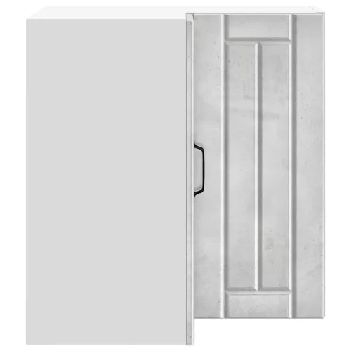  Lucca betonszürke szerelt fa konyhai fali sarokszekrény