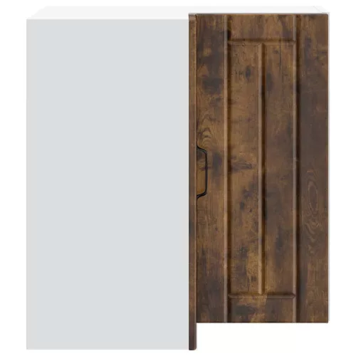  Lucca füstös tölgy színű szerelt fa konyhai fali sarokszekrény