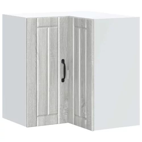  Lucca szürke sonoma színű szerelt fa konyhai fali sarokszekrény