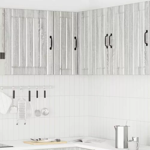  Lucca szürke sonoma színű szerelt fa konyhai fali sarokszekrény